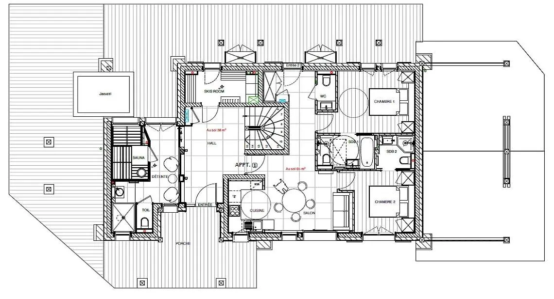 הוילה לה קונטמין מונז'ואה Chalet Cameline צרפת